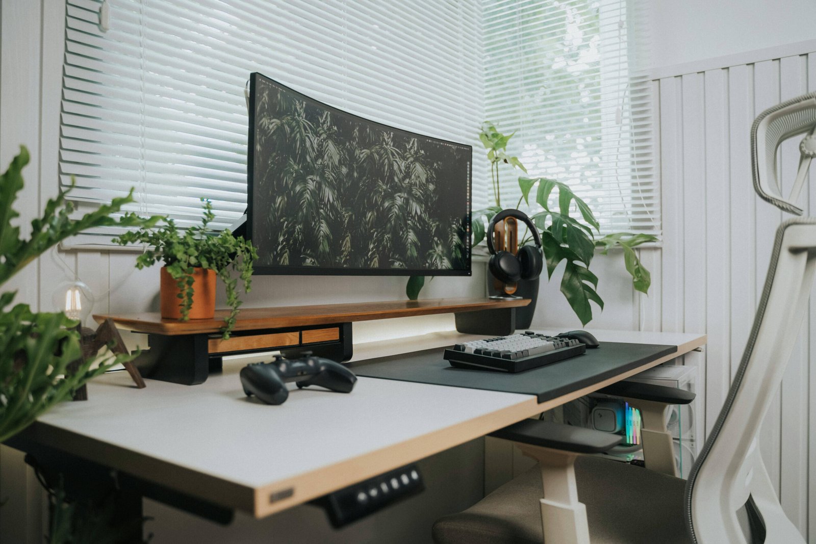 computer-desk-in-well-lit-room-by-windows-with-plants